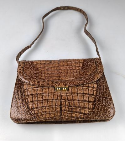 Handtasche echtes Krokodilleder