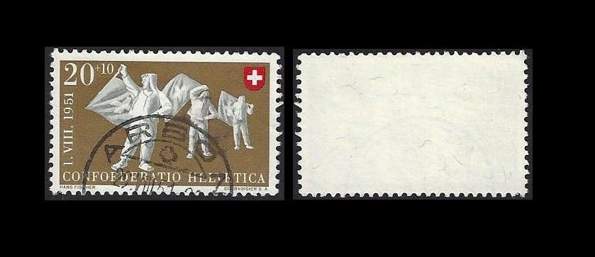 Tutti i francobolli: Pro Patria 1951, Vollstempel Arbon – Usato da Baar venduto da miam8