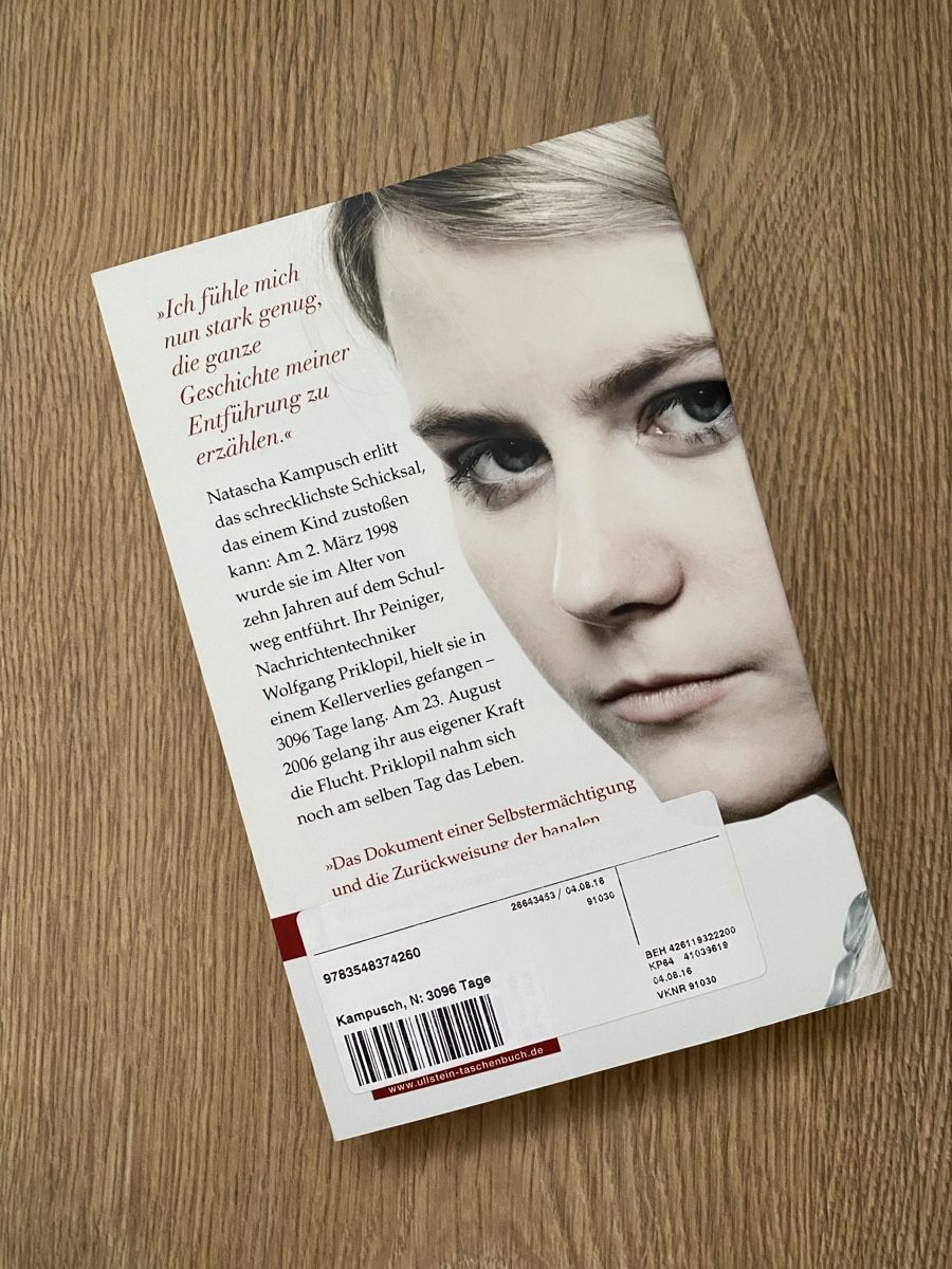 Bücher: Buch Natascha Kampusch - 3096 Tage – Gebraucht aus Sursee von van.jan 1