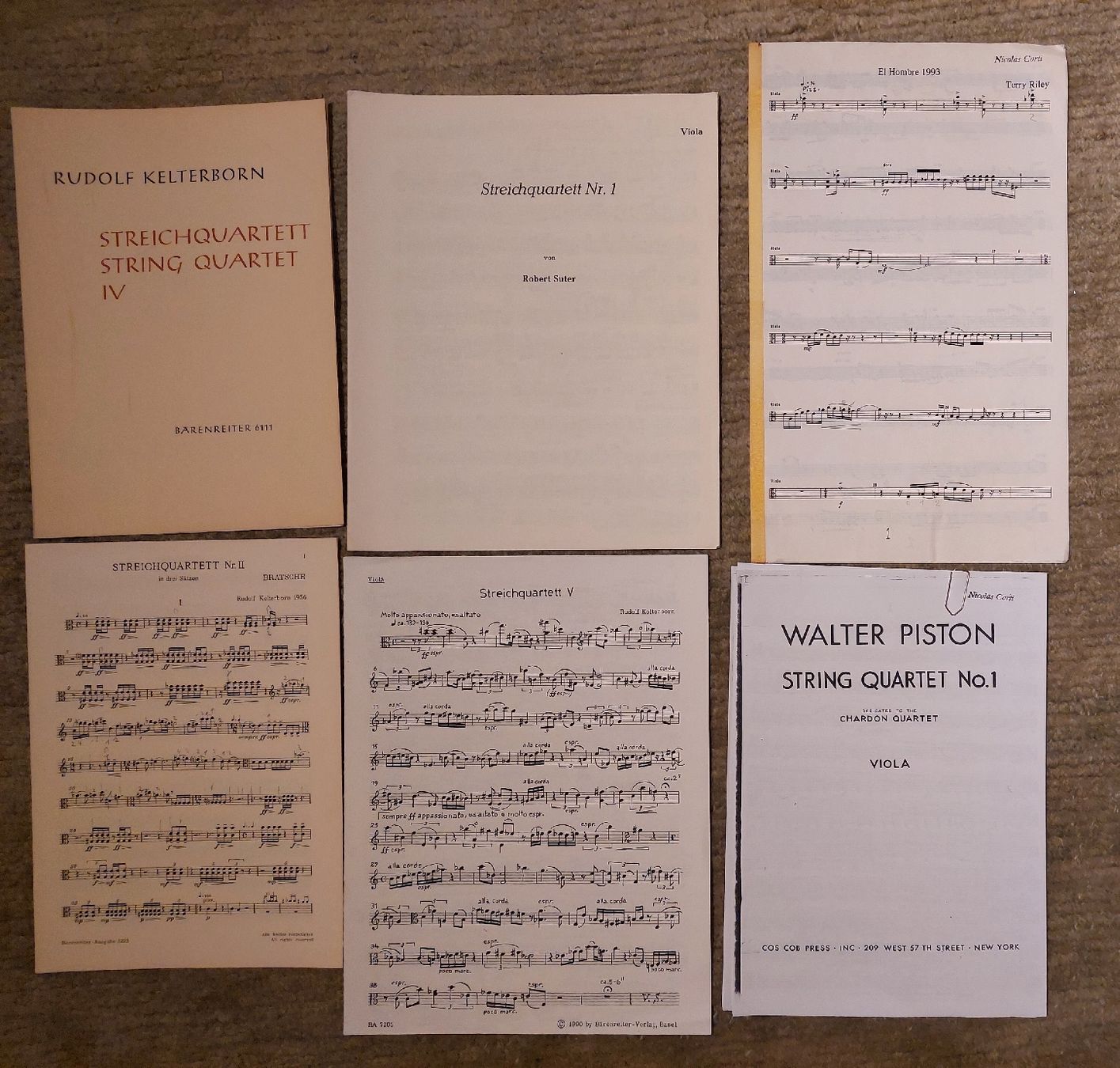 Libri: 40 einzelne Bratschenstimmen von Quartetten/Quintetten – Usato da Zürich venduto da Cortin 4