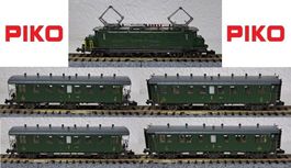 SBB Oldtimer 5er Set Piko 4 Wagen + Loki Ae 3/6 OVP Spur N