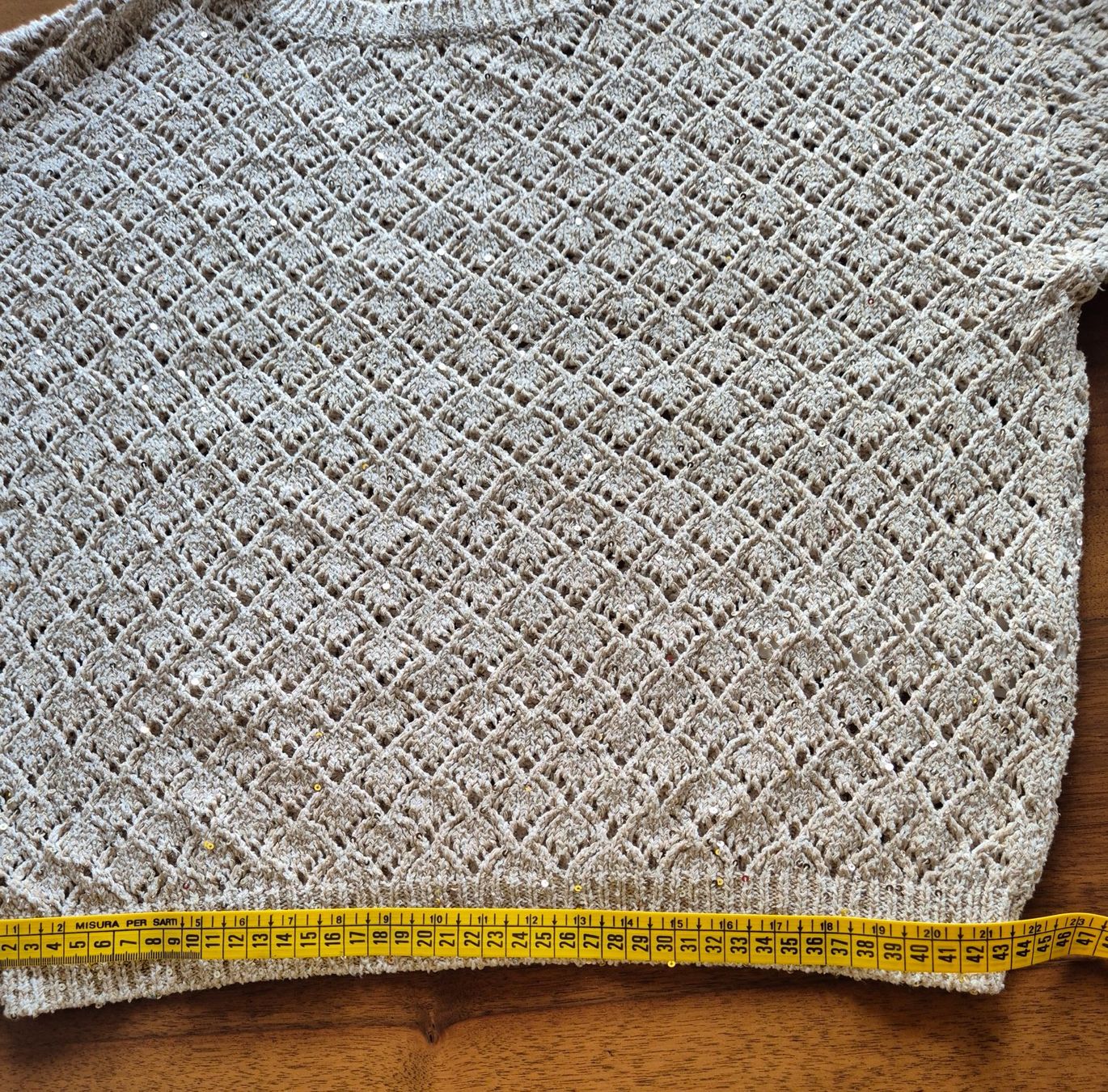 Pulls & Sweat-shirts: Damen Pullover Strick beige mit Pailletten Grösse S – Neuf (Voir description) à St. Gallen par limonaden 6