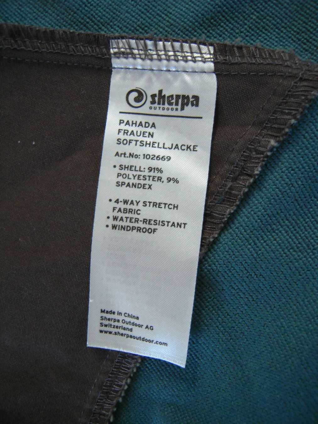 Sherpa Giacche: Sherpa Softshell Jacke Gr XS - S  Farbe: Petrol- anthrazit – Usato da Uzwil venduto da visions77 1