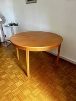 Table ronde hêtre avec 2 rallonges
