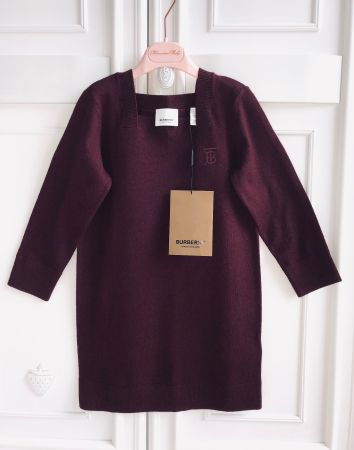 Burberry 100% cashmere girls dress 4 6 Y NEW w/ TAGS