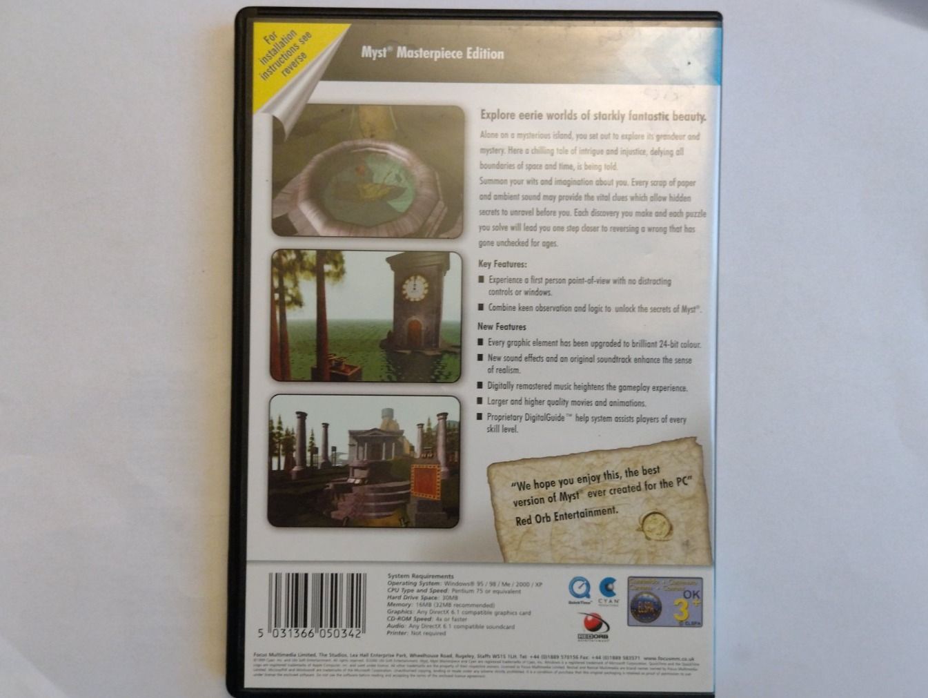 Giochi: MYST PC GAME Masterpiece Edition CD-Rom – Usato da Baden venduto da TellsKuchenhaus 1