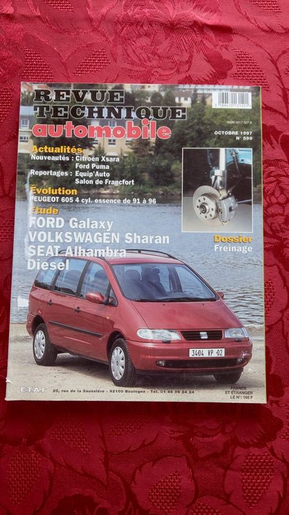 Revue Technique Automobile Ford Galaxy / Sharan / Alhambra - Neuve - Manuel De Réparation