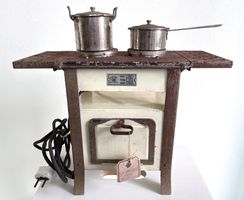 BING 1930 elektr. Kinder Kochherd Puppenherd Blechspielzeug