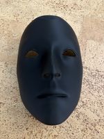 Schwarze Maske Gesichtsmaske Fasching Karneval neuwertig
