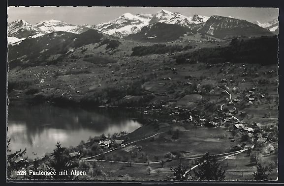 Ansichtskarten: Faulensee /Bern, Ortsansicht mit Seepart – Gebraucht aus Berlin von bartko-reher