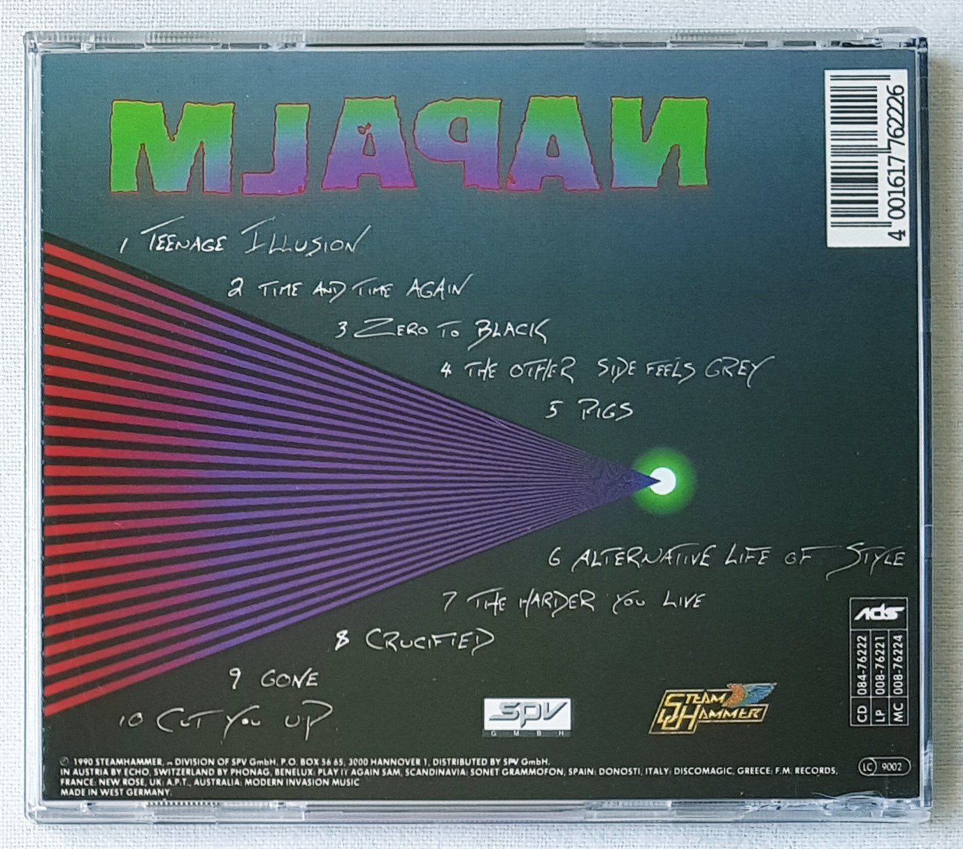 CD: Napalm - Zero To Black - CD - 1990 - First Press – Usato da Uster venduto da Zardodel 1