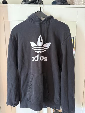 Adidas Originals Trefoil Hoodie, schwarz/weiss - Grösse M