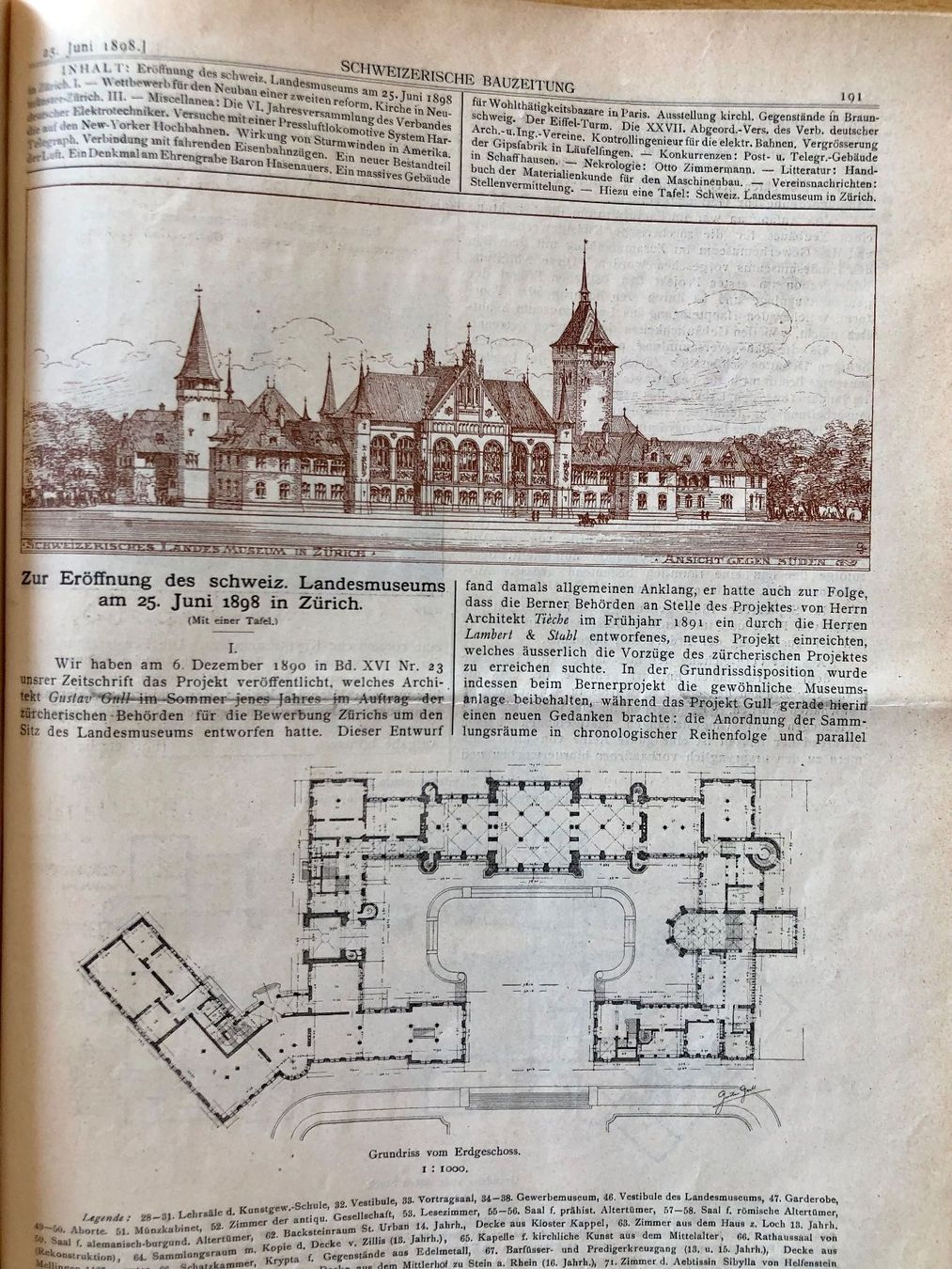 Bücher: Schweizerische Bauzeitschrift 1898 – Gebraucht aus Burgdorf von Attalos 6