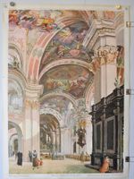 Schulwandbild/ Lehrtafel 28 Barock (Stiftskirche Einsiedeln)