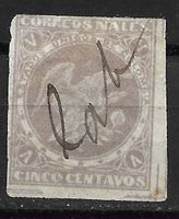 Kolumbien 1877: 5 Centavos lila