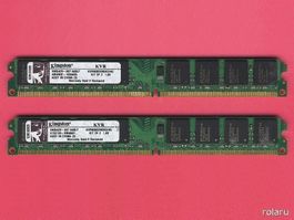 2 x 2GB Kingston® DDR2-800/PC-6400U CL5