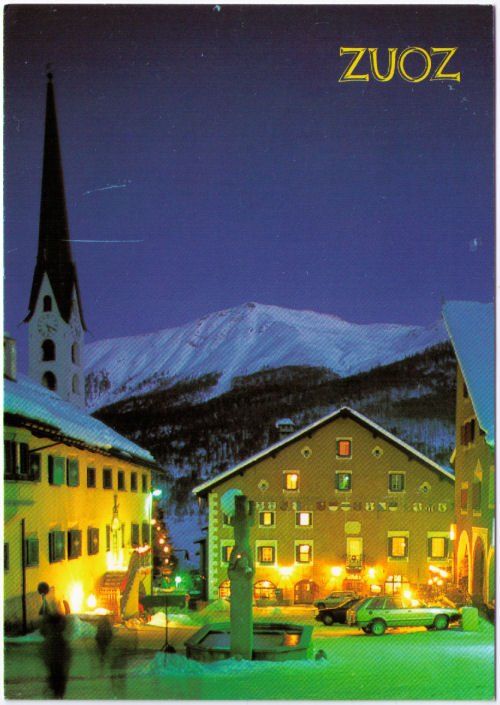 Cartes postales: Zuoz - Abendstimmung – D'occasion à Binningen par Mountainrider