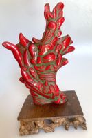 🌟Vintage Rote Koralle (Replika) Schnitzerei Asien China 🌟