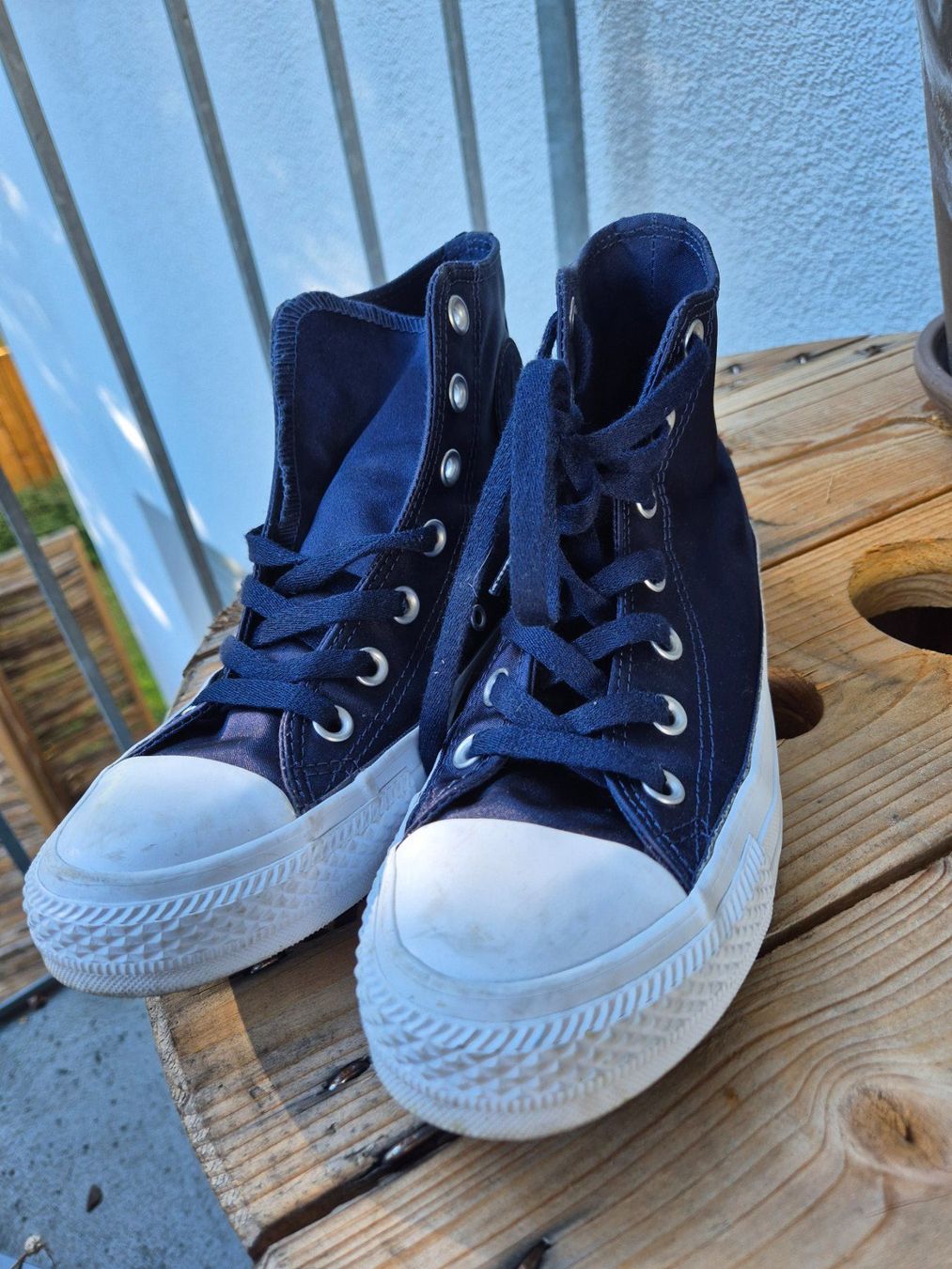 Converse Herrenschuhe: Converse Chuck Taylor High Sneaker blau – Gebraucht aus Langenthal von baesa 2