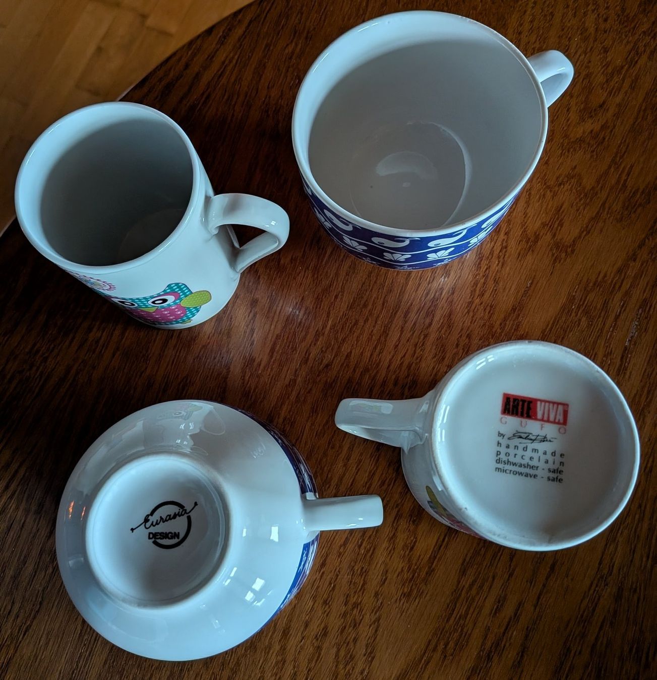 Tazze: Lot de -4- tasses et -5- bols – Nuovo (secondo la descrizione) da Villariaz venduto da Mariejoconde 1
