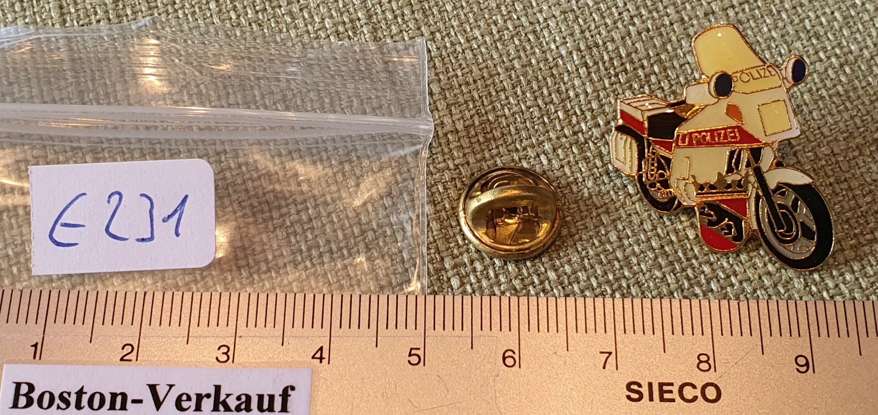 Spille: E231 - Pin Motorrad Polizei Bern Schweiz – Usato da Reinach BL venduto da Boston-Verkauf 2