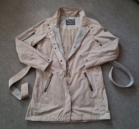 Damen Übergangsjacke CECIL beige, M, mit Gürtel, neuwertig