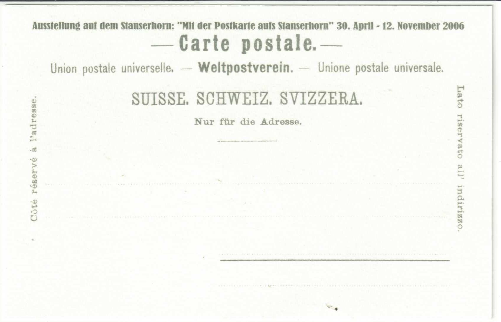 Cartes postales: Gruss vom Stanserhorn - Repro – D'occasion à Ettingen par Kartenplanet 1