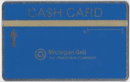 $ 2 Michigan Bell - rare ungebrauchte USA Telefonkarte