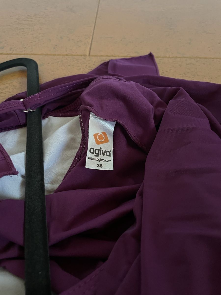 Canottiere & Pantaloni: Damen Tanzbody Lila Gr. 36 – Usato da Disentis/Mustér venduto da sil_nx77 6