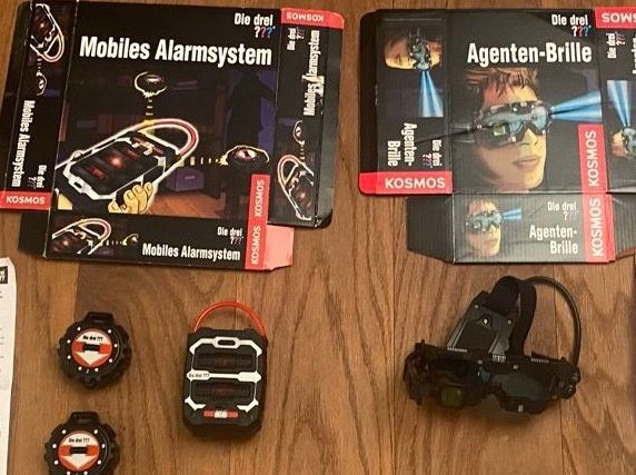 Kosmos Giocattoli: Die drei Fragezeichen ??? Agenten-Brille&mobile Alarmanlage – Usato da Meggen venduto da 6003Luzern
