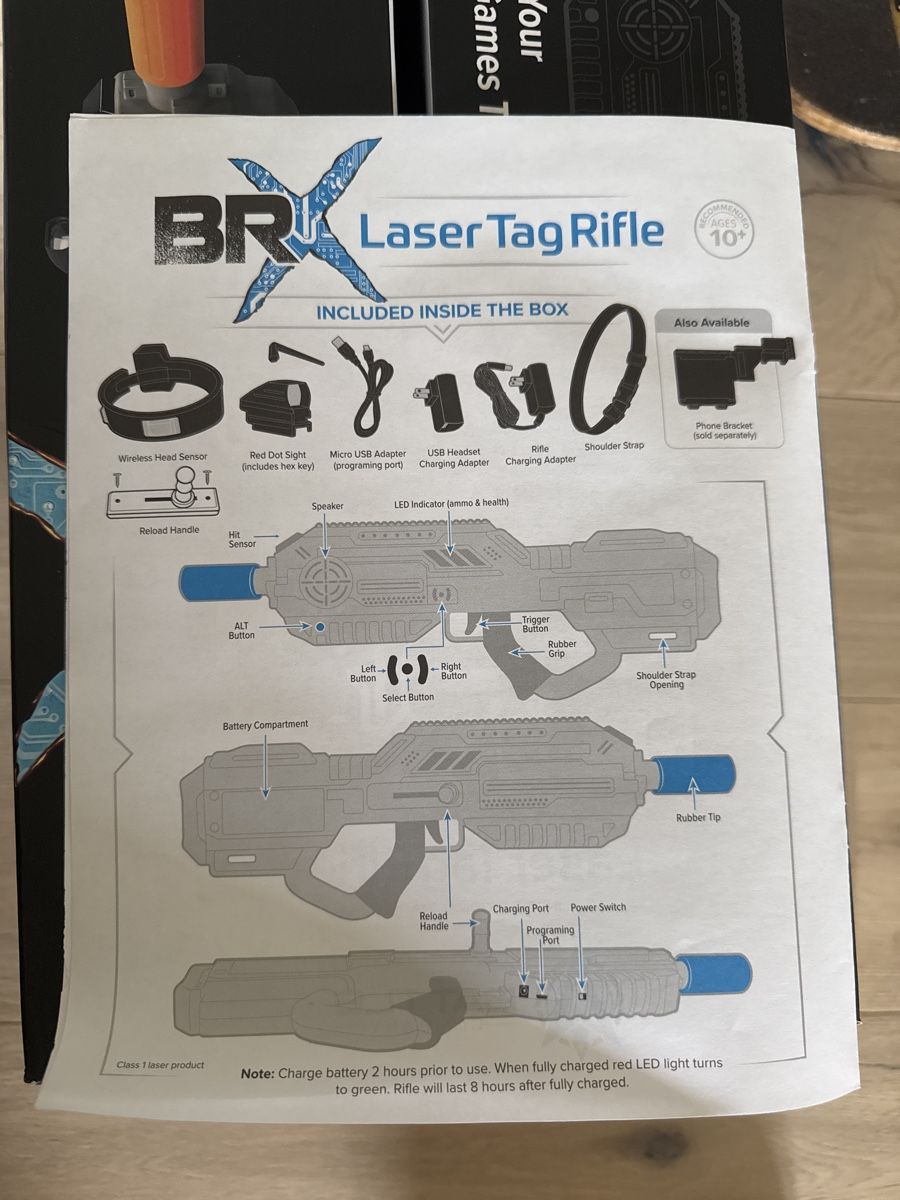 Spielzeuge: BRX Battle Lasergame Pistole Set Bluetooth neuwertig – Neu und originalverpackt aus Horgen von Lionartiste 1