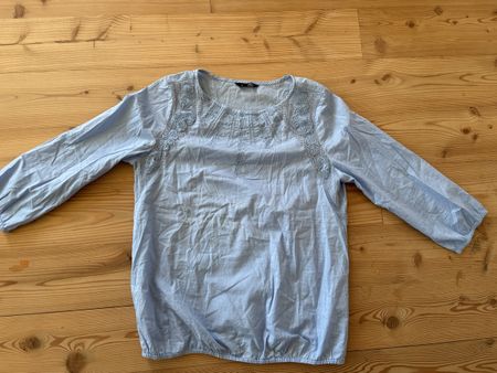 ELLEN AMBER blouse S coton broderies