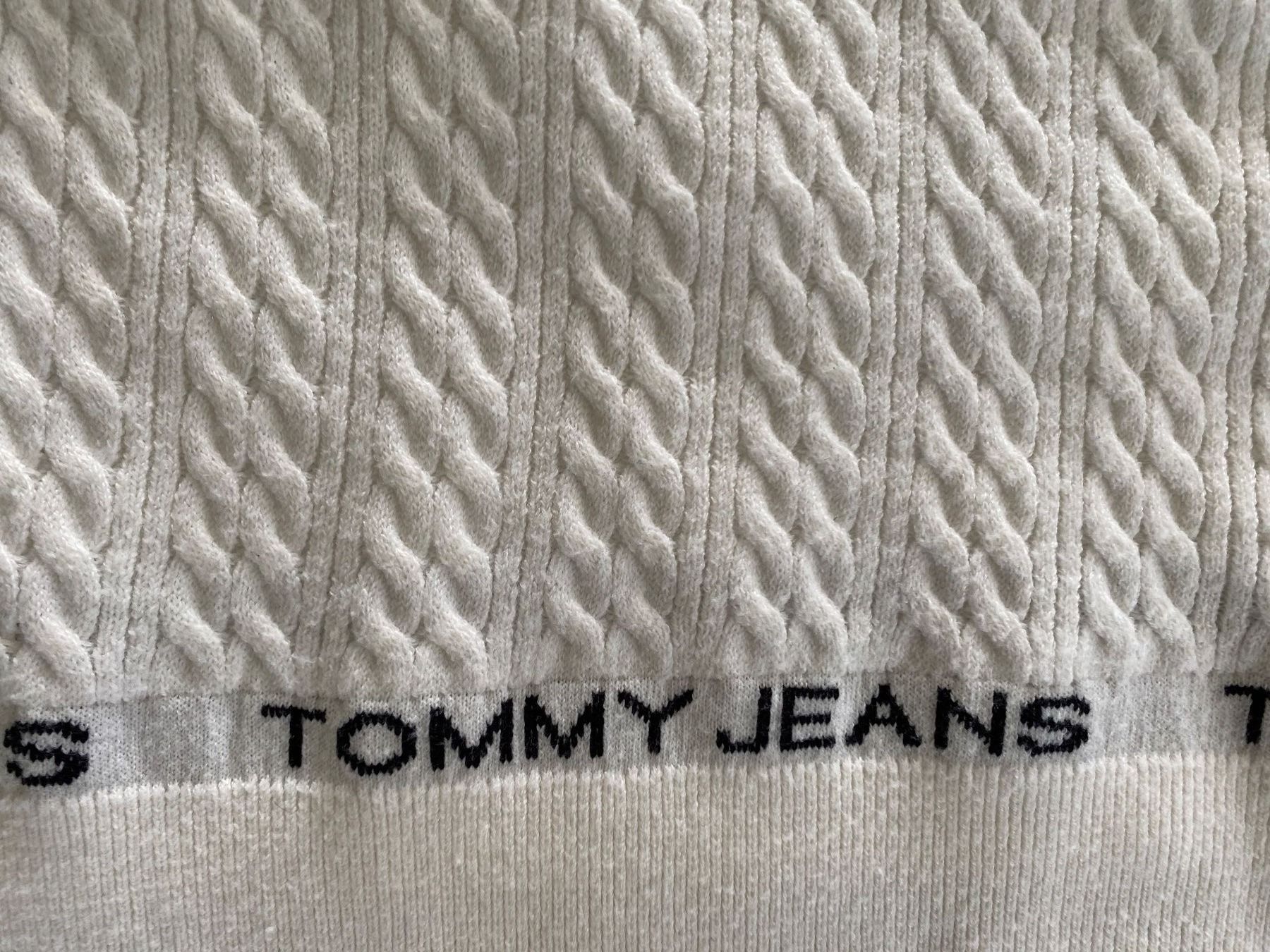 Tommy Hilfiger Maglioni & Felpe: Zopfstrickpullover mit kurzem Ärmel, TOMMY JEANS, Gr. XS – Usato da Dielsdorf venduto da sissy04 4