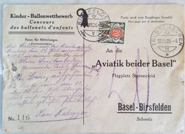 JB32) 1926, Kinder - Ballonwettbewerb Strafporto selten