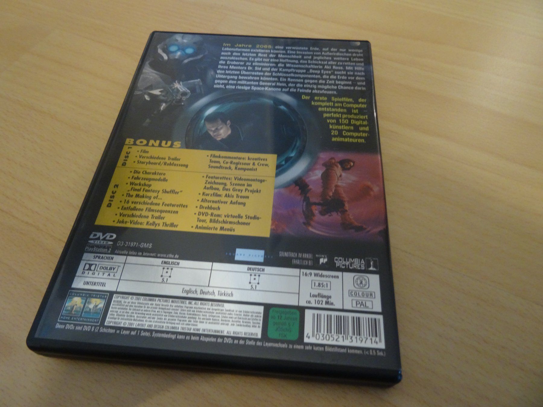Tutti i DVDs: Final Fantasy - Die Mächte in dir DVD – Usato da Olten venduto da Disc-Verkauf 1