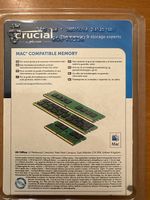 RAM Crucial 16GB DDR3L SODIMM Mac sigillata