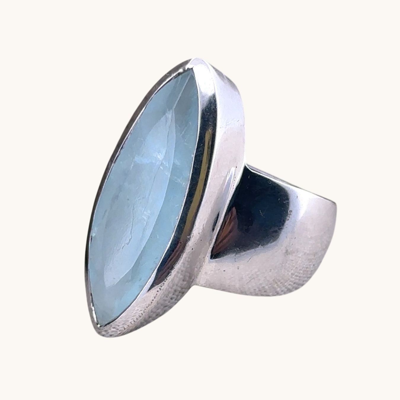 Olga Ribler Ringe: Silberring mit Aquamarin, Gr. 54 – Neu (gemäss Beschreibung) aus Luzern von MonikaS03 4