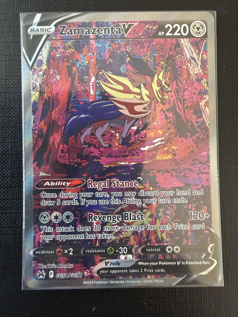 Pokémon Sammelbilder & Trading cards: Zamazenta V GG54 Crown Zenith EN – Neu (gemäss Beschreibung) aus Savigny von Matgab94