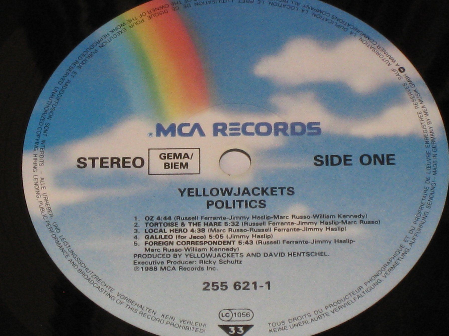 Dischi in vinile: LP - YELLOW JACKETS - POLITICS – Usato da Steckborn venduto da Quo7 1