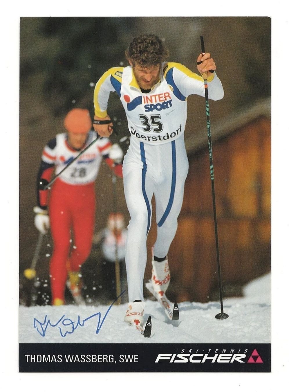 Autografi: THOMAS WASSBERG   SWE   4 x OLYMPIA GOLD – Usato da Basel venduto da verano1000