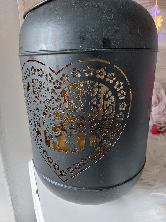 Lanternes: Schwarze Laterne,  Deko Metall – D'occasion à Diepoldsau par Tiaraa1 2