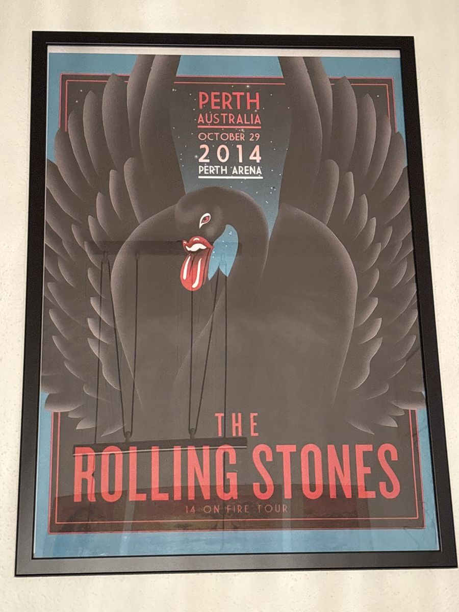 Foto & Immagini: Rolling Stones Poster Perth 2014 gerahmt – Usato da Spiez venduto da mar_87yx