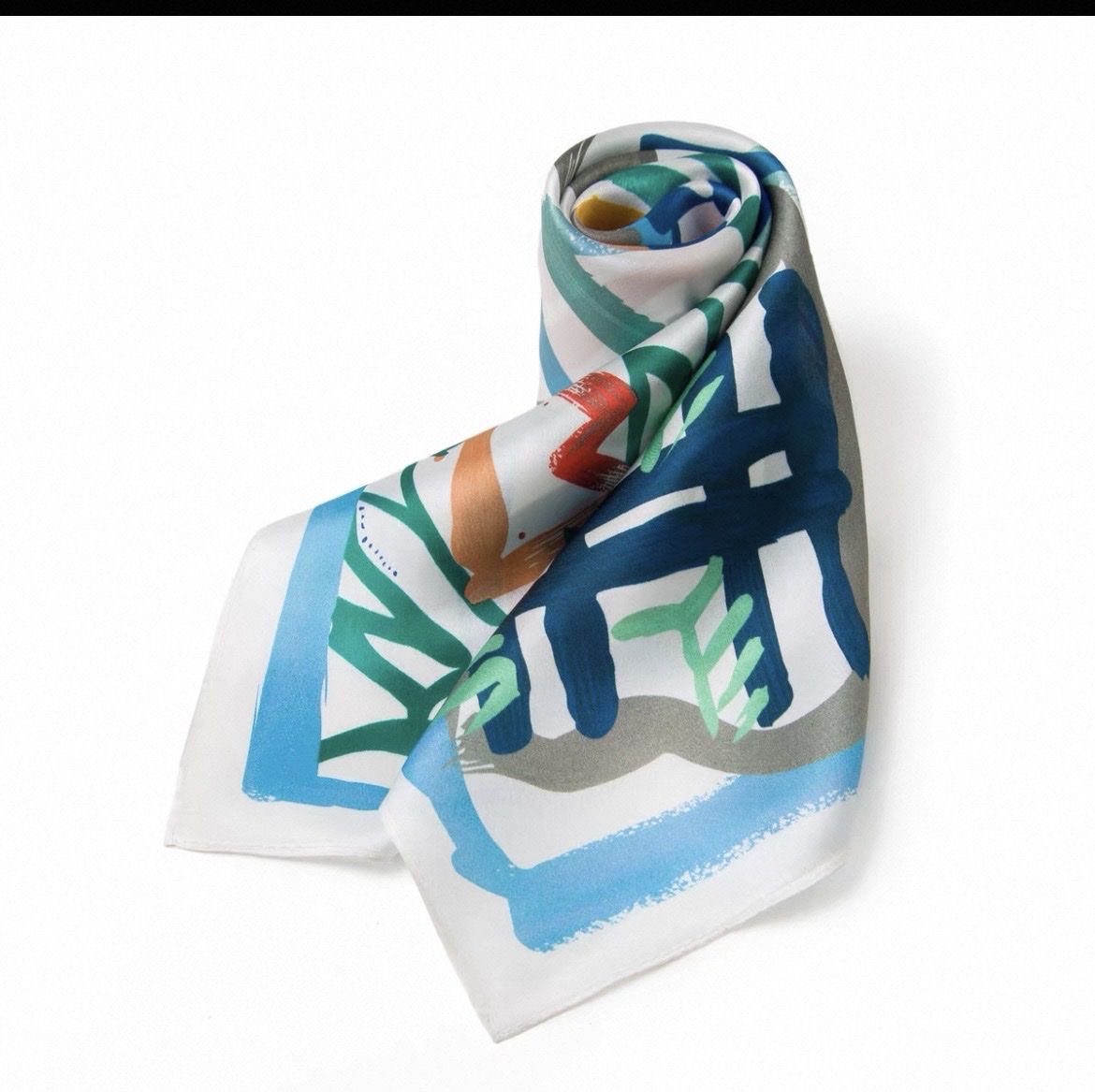 Foulards, Tücher & Schals: New with gift bag Silk Scarf, Abstract Pattern – Neu und originalverpackt aus Basel von 550_ckp6 3
