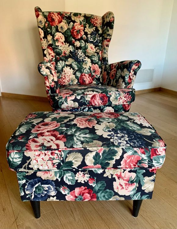 Ikea Ohrensessel mit Hocker Kaufen auf Ricardo