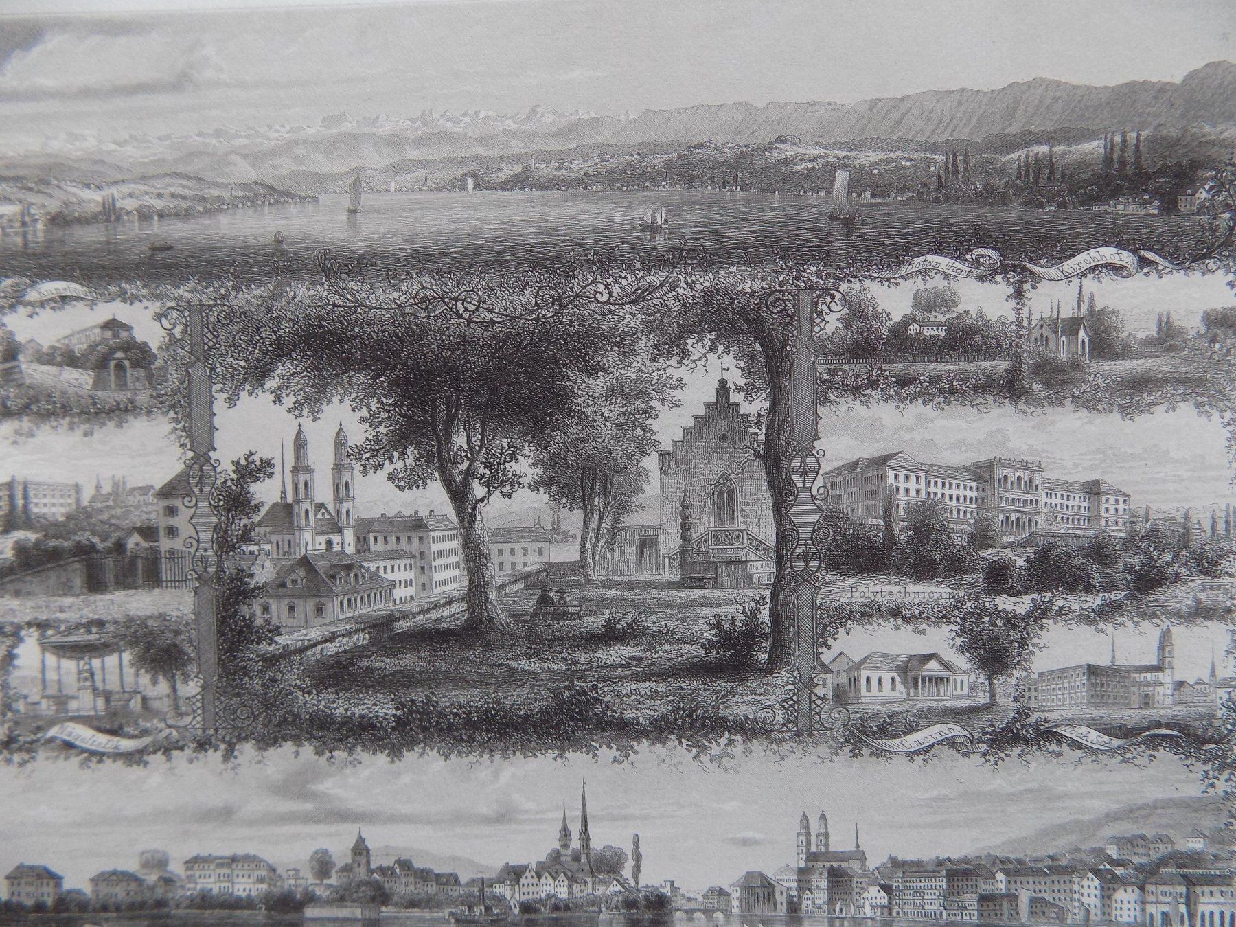 Gravures: Zürich Souvenirblatt von Ringger – D'occasion à Risch par Rischli15 9