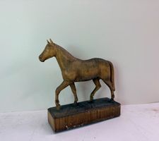 Hans Huggler-Wyss (1877-1947) - Holzpferd Skulptur