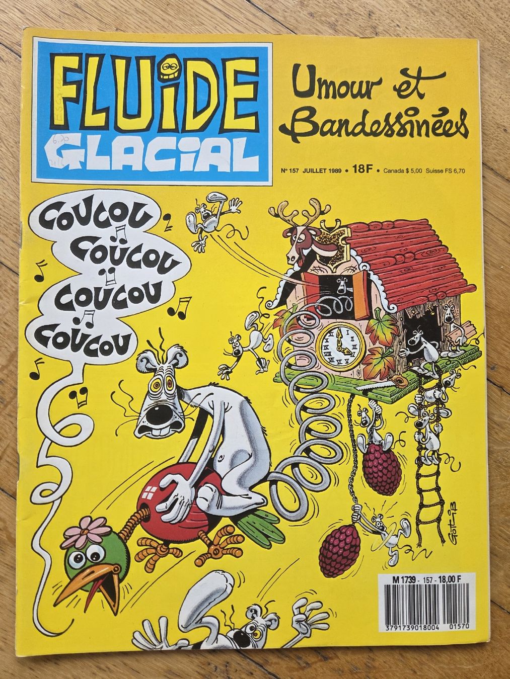 Fumetti: Fluide Glacial No. 157 Juillet 1989 – Usato da Territet venduto da Cenh