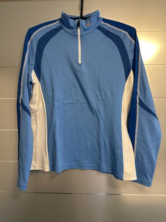 Kjus Sportshirt Damen Grösse XL blau weiss