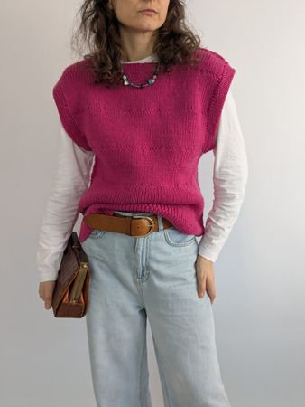 Pinke Strickweste für Damen, Grösse S Top Zustand!