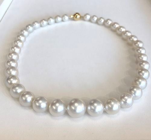 Catenine: Südsee Perlen Collier, 10-15.2mm, 9300.- – Nuovo e nell'imballaggio originale da Zürich venduto da juwelier-damken 2